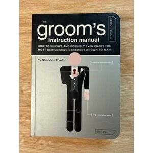 QUIRK BOOKS The Groom's Instruction Manual Men Grey Wedding Guide Paperback